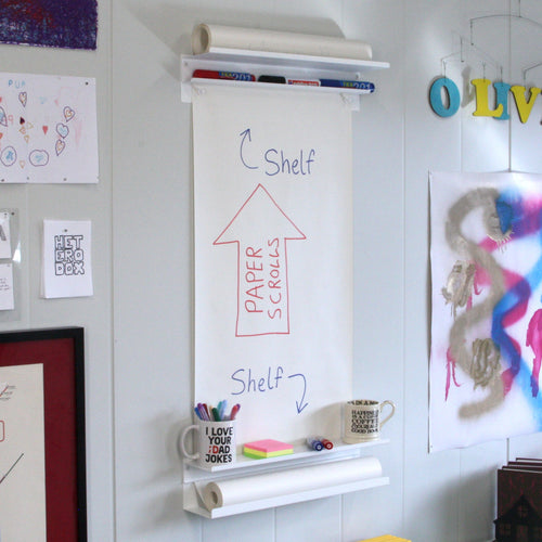 Mounted on wall with writing on